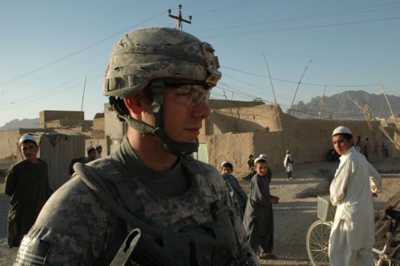 Nato soldier in Afghanistan