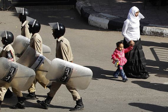 egypt riot police election