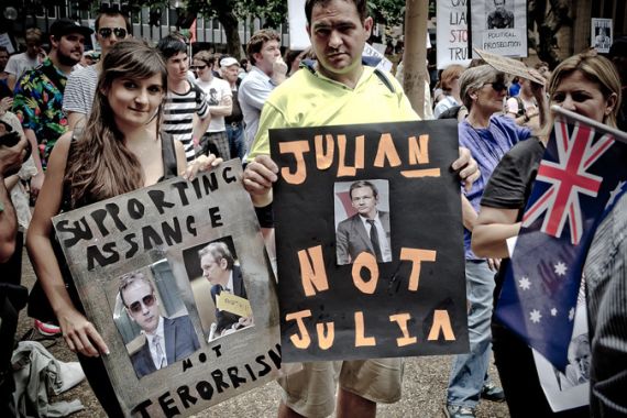WikiLeaks-protest-Sydney