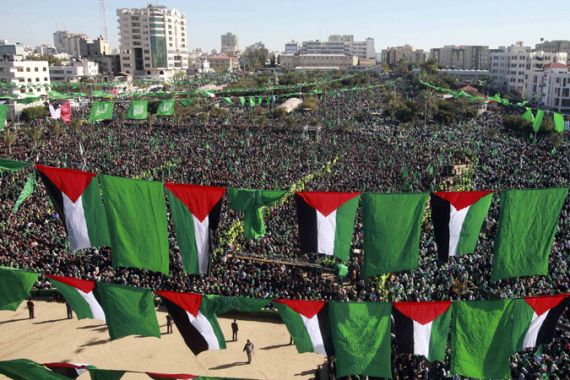 Massive Gaza rally