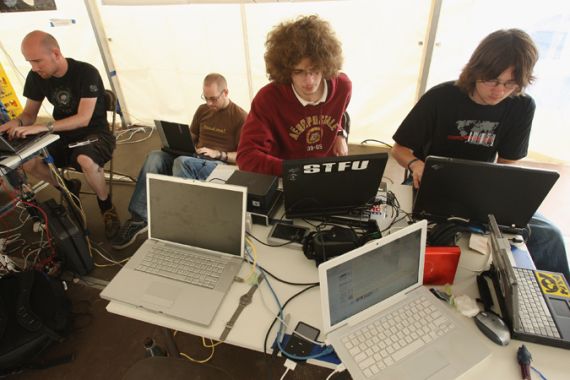 hackers at a hacking nerd conference [GALLO/GETTY]