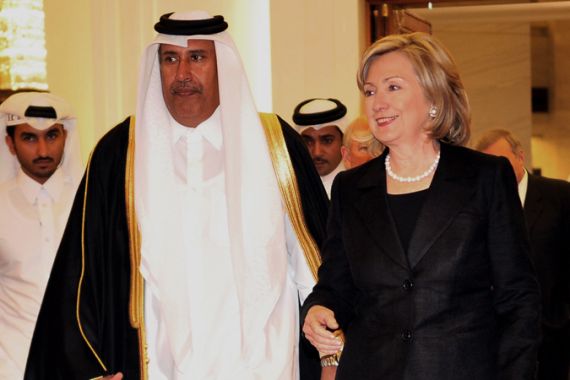 Clinton and al-thani