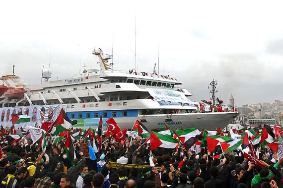 Flotilla arrives in Turkey