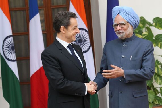 President Sarkozy visits India
