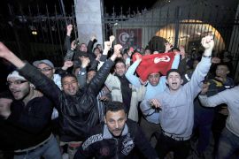 Tunisians celebrate Ben Ali speech