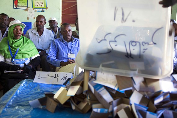 sudan vote counting