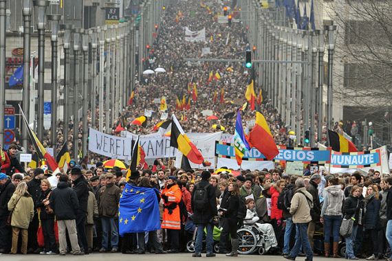 belgium protest