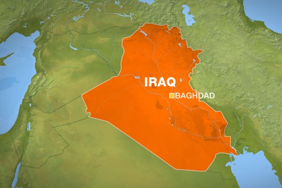 iraq - baghdad - map