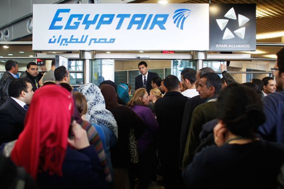Chaos reigns at Cairo airport