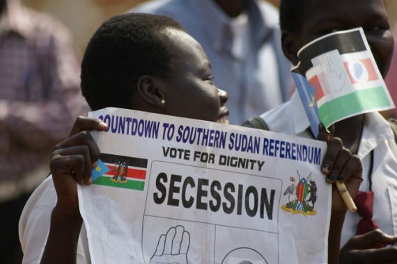 Pro-secession rally in south Sudan