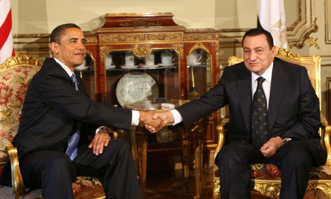 Obama-Mubarak handshake