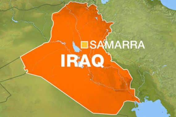 Samarra map - iraq suicide blast