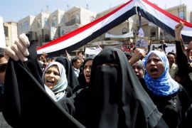 Yemen women protesters