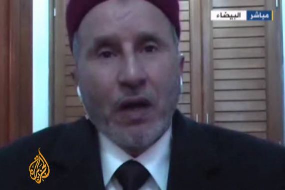 Former Libyan justice minister speaks to AJA - screen grab