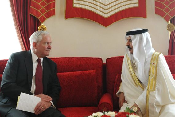 Robert Gates Makes Suprise Visit To Bahrain - goes with Michael Hudson article