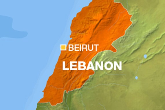 map lebanon