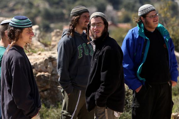 Settlers gather in the West Bank on their ''day of rage''