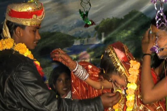 Child bride in Nepal, screenshot title picture