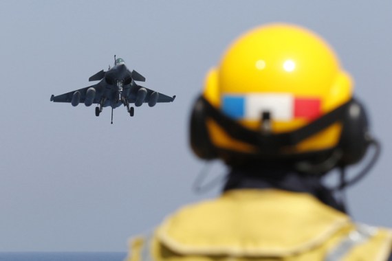 Rafale fighter jet from Libya run