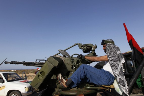Rebel fighters Libya