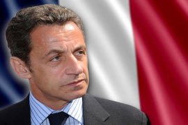 Nicolas Sarkozy flag