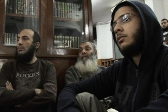Screengrab of Salafists in Egypt