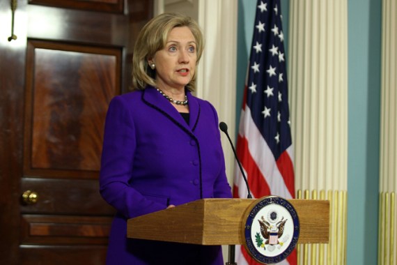 Hillary Clinton Briefs Press On U.S. Role In NATO NO-Fly Zone - Mahmood Mamdani piece