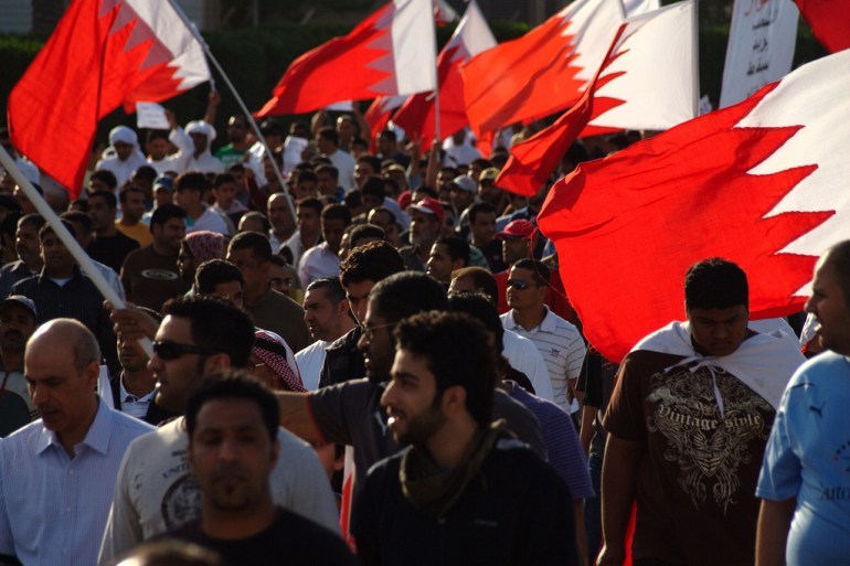 Bahrain state TV protesters