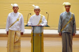 Myanmar''s newly elected President Thein Sein - goes with IPS article