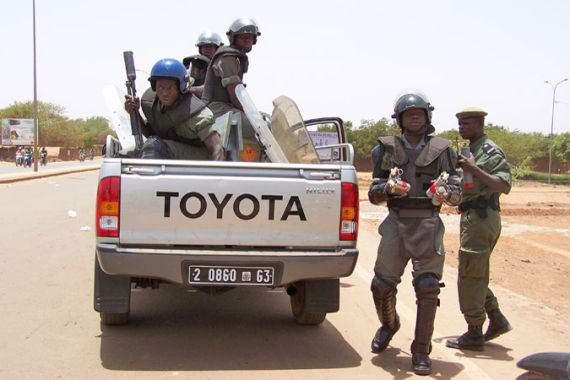 Anti-riot police in Burkina Faso''s capital