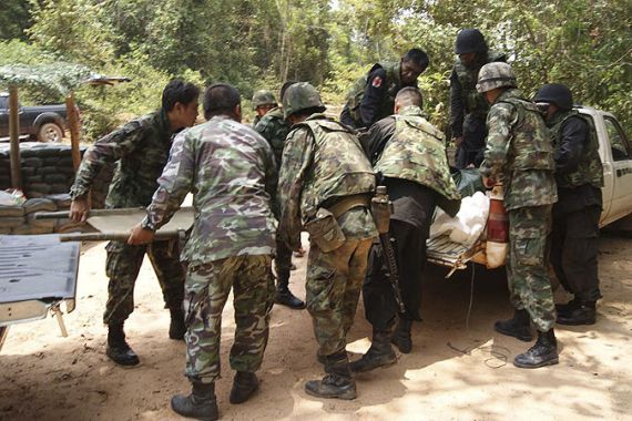 thai soldiers surin province cambodia border