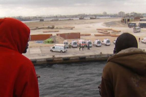 libya refugees misurata aid ship - andrew simmons pkg