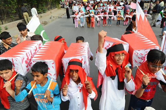 Pakistan protest for Bahrain