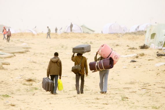 Libya refugee camp [Anna Branthwaite/Al Jazeera]