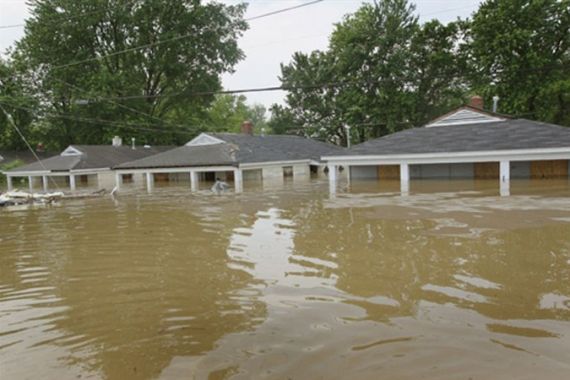 Mississippi river flood