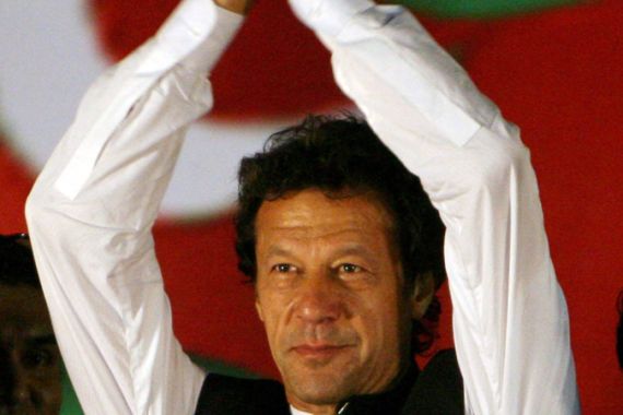 Imran Khan leads anti-drone strike rally in Karachi, Pakistan