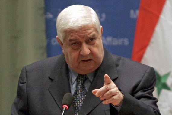 Syria''s Foreign Minister Walid al-Moualem