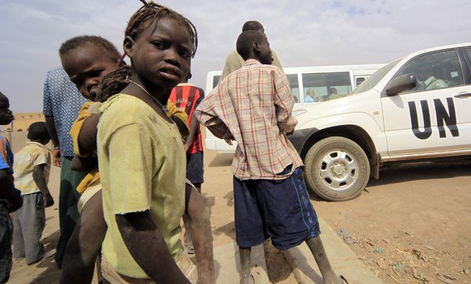 IDP Sudanese children
