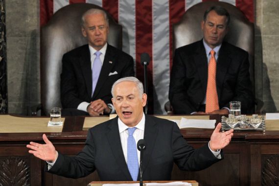 Israel''s Prime Minister Benjamin Netanyahu addresses a joint meeting of Congress in Washington