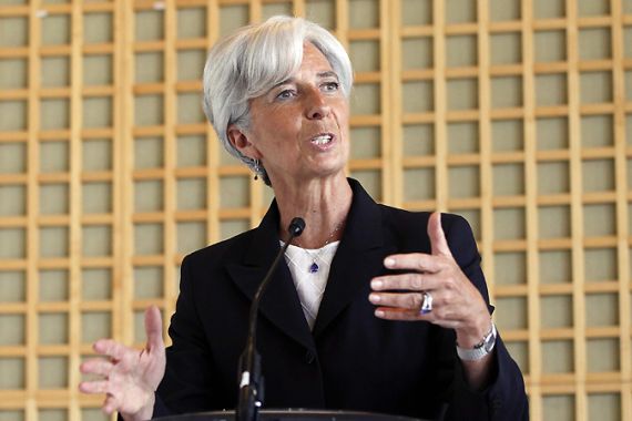 christine lagarde for IMF chief