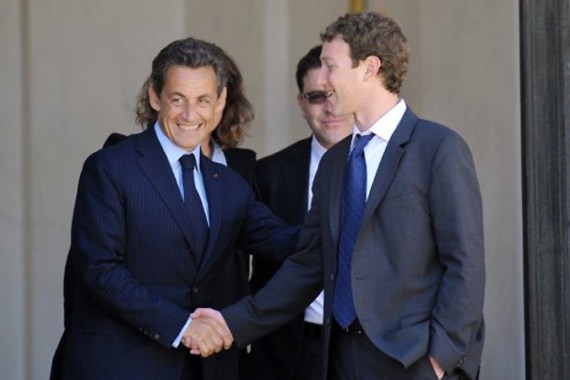 Zukerberg meets Sarkozy