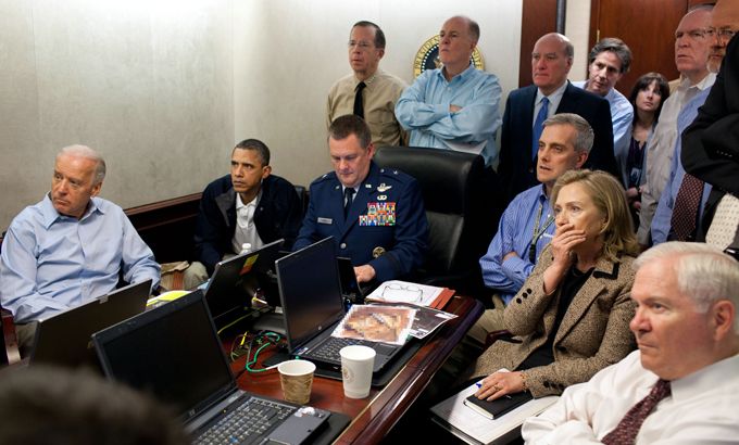 Obama team watching Osama bin Laden raid