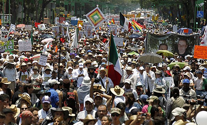 Mexico drugs march