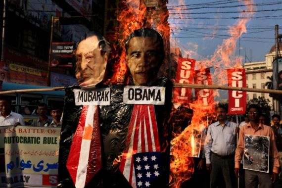 Obama burning
