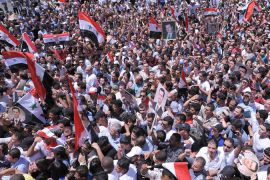 Pro-Assad rally
