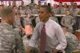 President Barack Obama visits troops to sell Afghanistan withdrawal
