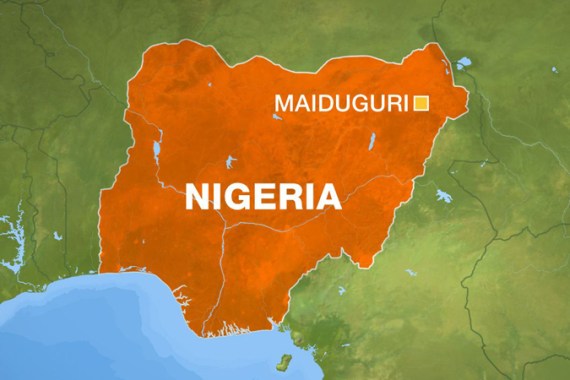 Maiduguri Nigeria map