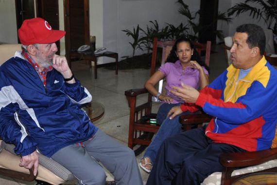 Chavez and Castro in Cuba