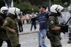 Greece austerity measure protests