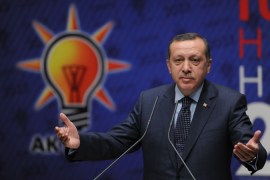 Tayyip Erdogan speaking before elections start